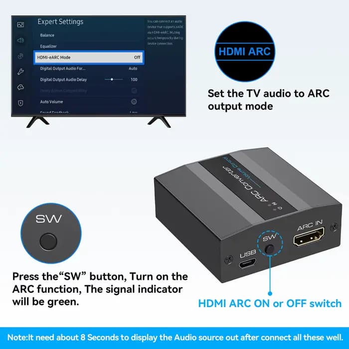 Convertisseur HDMI ARC 4K @ 60Hz