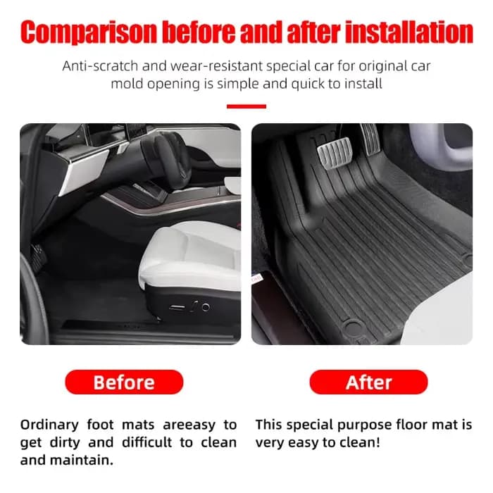Tapis de sol pour Jeep Avenger 2023 TPE, accessoires toutes saisons, Protection étanche