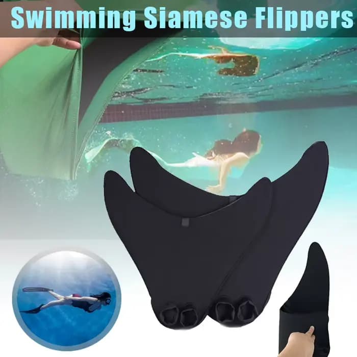 Palmes de queue de sirène de natation, accessoires d'entraînement pour enfants et adultes