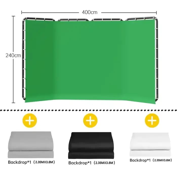 Écran vert graphite x 4m
