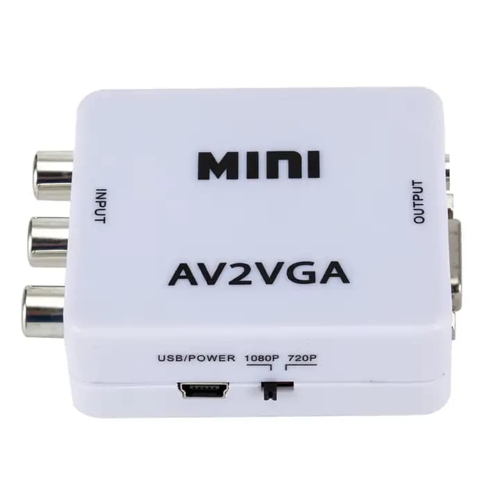Mini convertisseur vidéo 1080P RCA AV vers VGA