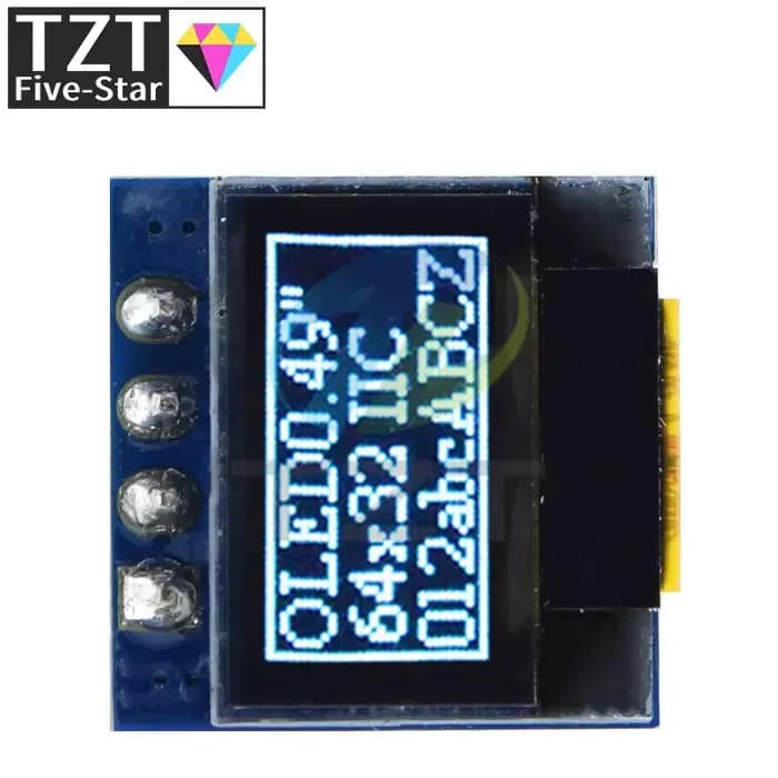 Module LCD d'affichage OLED blanc de 0.49 pouces, 1/3 pièces, écran 64x32 I2C IIC, Interface SSD1315, pilote pour Arduino AVR STM32