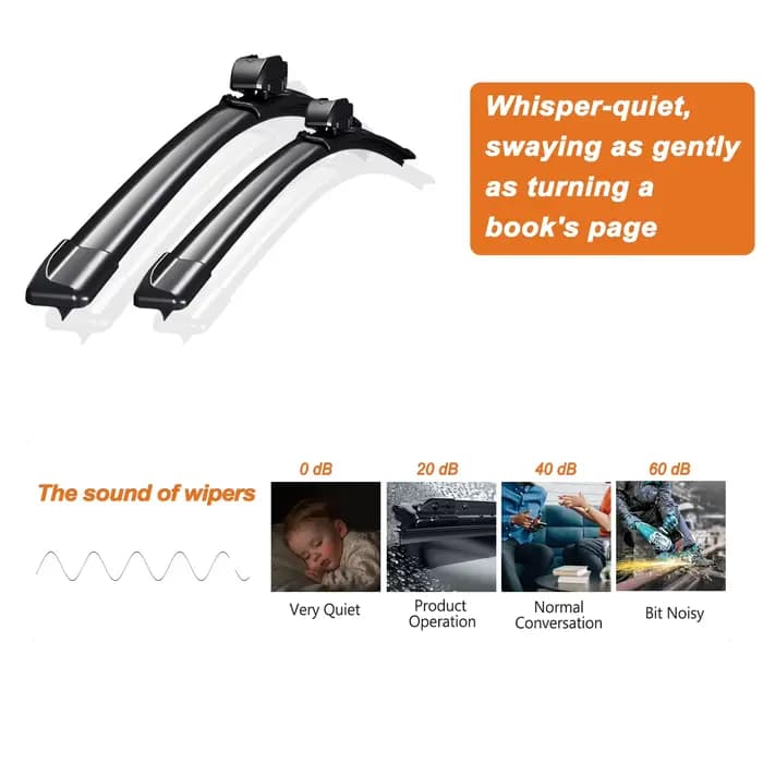 Balais d'essuie-glace avant pour Jeep Avenger 2023-2025 2023 2024 2025, noir Premium, accessoires d'essuie-glace de pare-brise de voiture