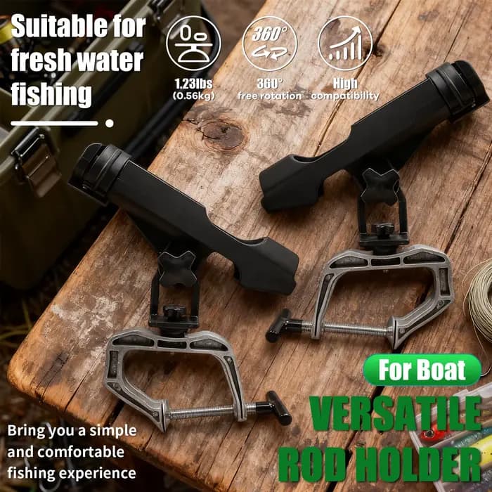 Support de canne à pêche réglable – Support de canne multifonctionnel pour yacht et bateau, robuste et durable, exquisitement conçu