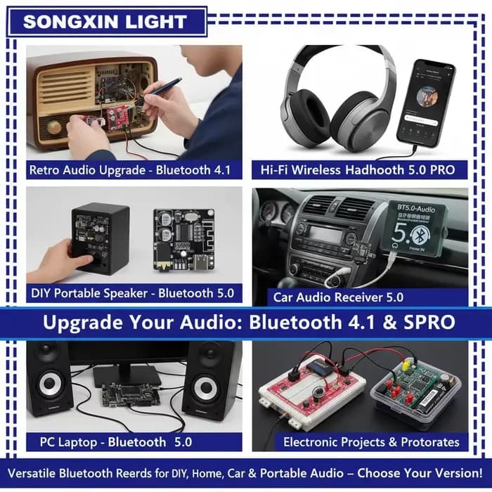 Carte amplificateur audio Bluetooth avec module de charge 4.1 BT5.0 Pro XY-WRBT