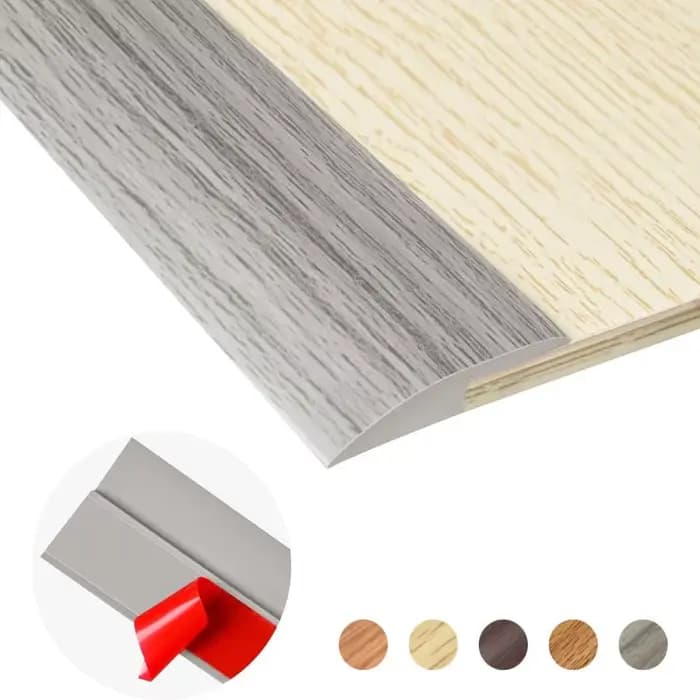 Bande de Transition pour tapis à carrelage, auto-adhésive, résistante à l'usure, couverture de seuil, bande à boutons plats pour porte de maison