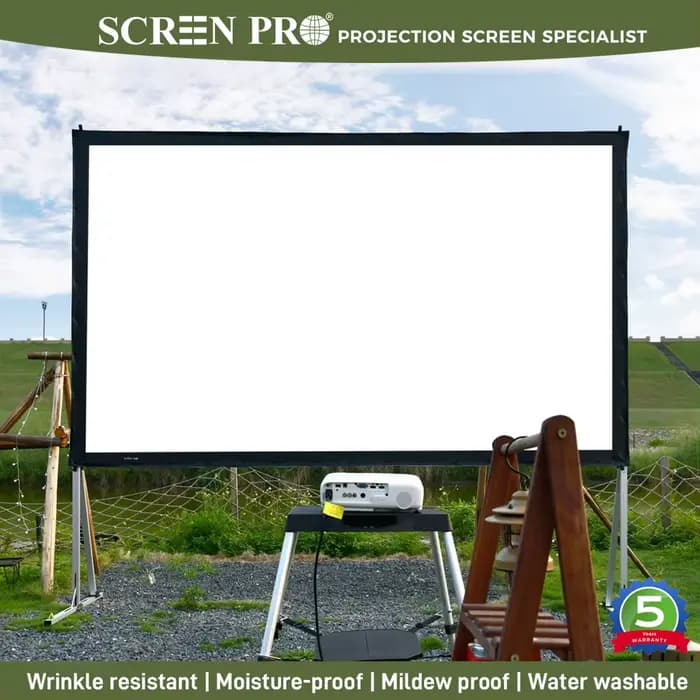 Écran de projecteur SCREEN PRO avec support 150 pouces 16:9 4K 1080 HD