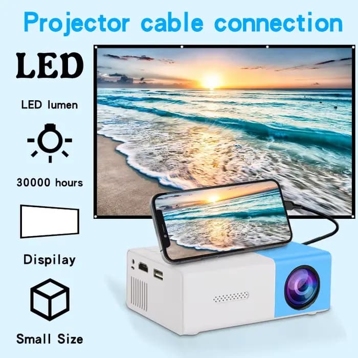 Projecteur ultra haute définition pour la projection murale de la chambre à coucher