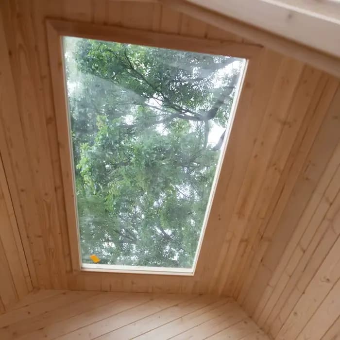 Sauna en bois massif personnalisé pour 4 personnes, sauna extérieur, sauna intérieur, cabane en dôme extérieure, tente en bois