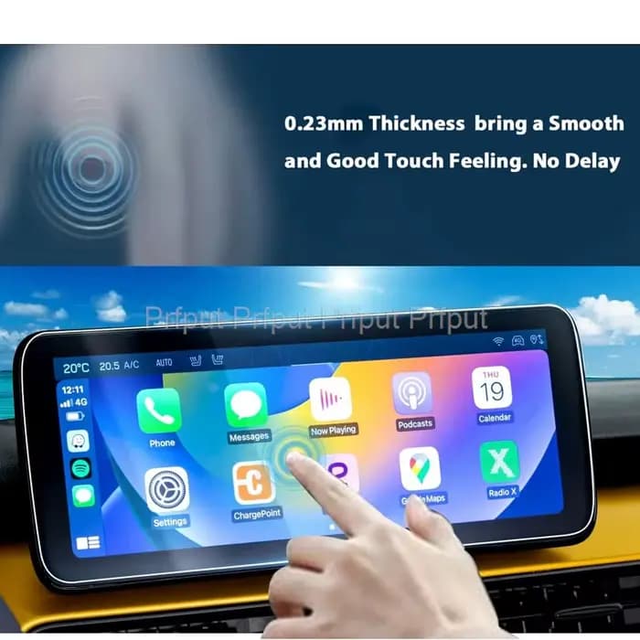 Protecteur d'écran en PET, 2 pièces, pour Jeep Avenger 2024 – 2026, 10.25 pouces, affichage Radio multimédia, accessoires d'intérieur automobile