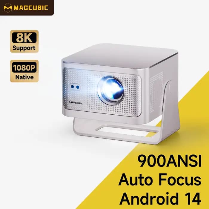 Magcubic 900ANSI Android 14 projecteur mise au point automatique prise en charge 8K natif 1080P avec Wifi6 BT5.4 16G Allwinner H726 Portable HY350Max