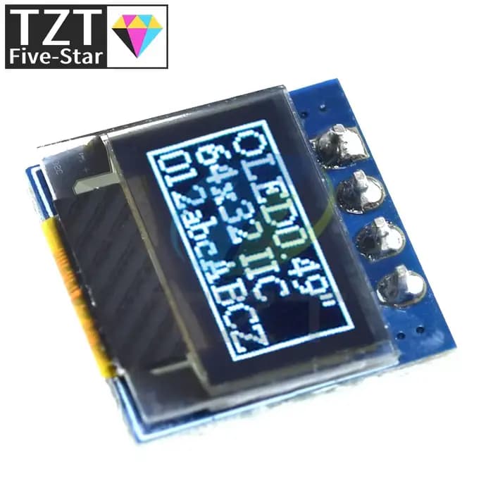 Module LCD d'affichage OLED blanc de 0.49 pouces, 1/3 pièces, écran 64x32 I2C IIC, Interface SSD1315, pilote pour Arduino AVR STM32
