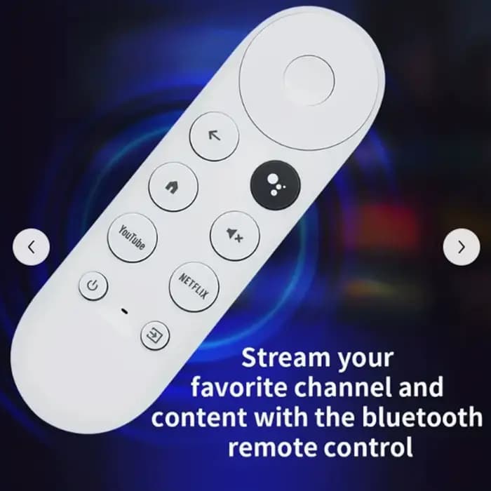 Google Chromecast 4K Snow Voice Télécommande uniquement Lecteur multimédia en streaming facile