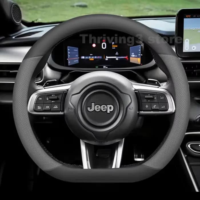 Housse de volant de voiture en cuir pour JEEP Avenger 4XE 2023-2026, accessoires intérieurs automobiles pour JEEP Avenger 2025