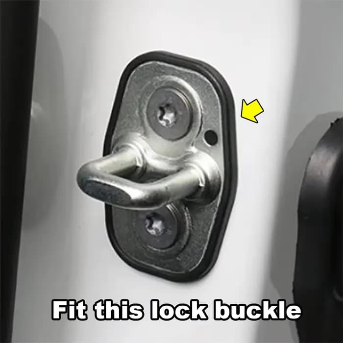 Accessoires pour Jeep Avenger 2023 2024, couvre-boucle de porte intérieure, autocollants de garniture, pièces automobiles en Fiber de carbone noire