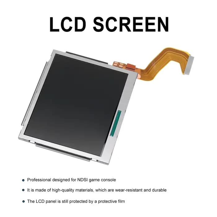 Original Top LCD Screen for Nintend NDSL Game Console LCD Display Screen Easy Installation Upper LCD Screen Replacement for NDSL