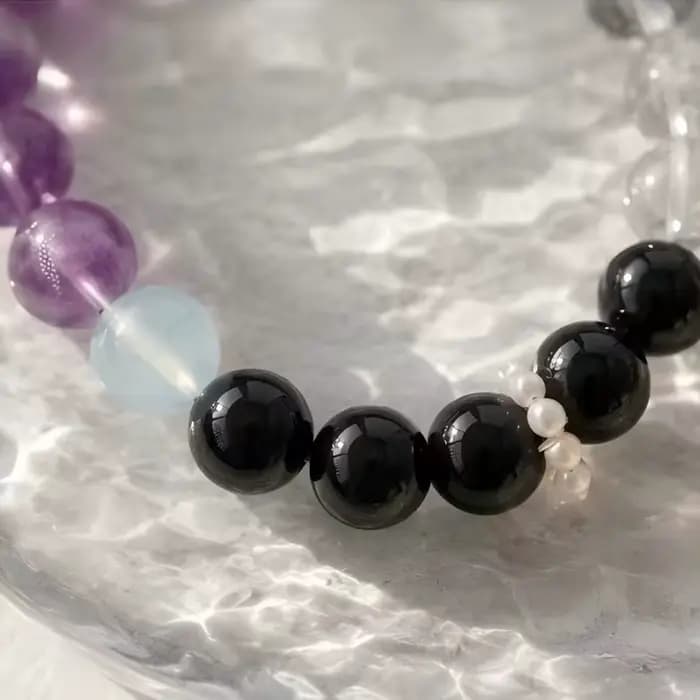 Bracelet Perlé en Cristal des Douze Constellations Gémeaux, Pierre de Guérison, Équilibre Éléments, Essence Harmonisée, Accessoire de Mode