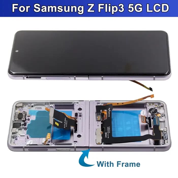 Écran Flip3 pour Samsung Galaxy Z Flip 3 5G F711 F7110, écran tactile LCD, numériseur, remplacement d'écran Flip3, ne peut pas être plié