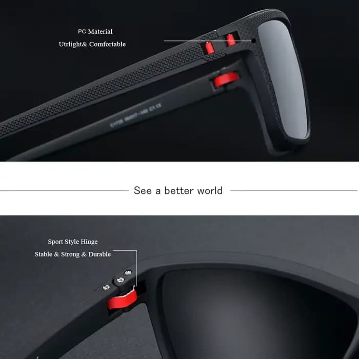 BARCUR Lunettes de soleil de style décontracté légères et confortables avec UV et éblouissement réduit. L'emballage de marque est un excellent article cadeau