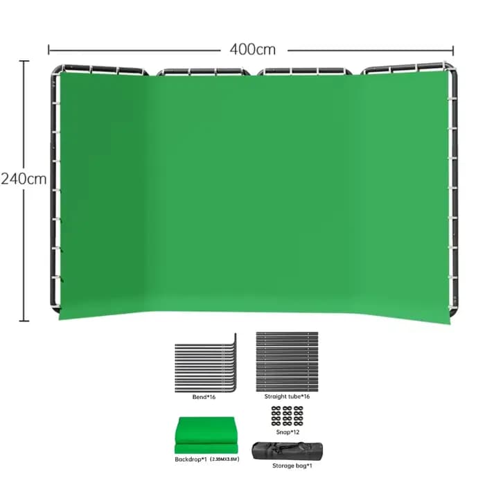 Écran vert graphite x 4m