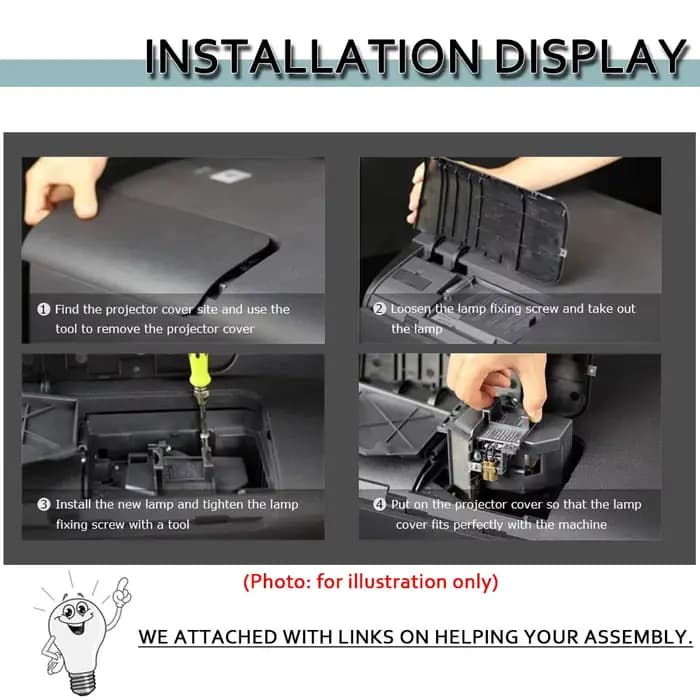 W1070 W1070 + W1080 W1080ST HT1085ST HT1075 lampe de projecteur P-VIP 240/0.8 E20.9N pour BenQ 5J.J7L05.001 5J.J9H05.001 avec tuyau