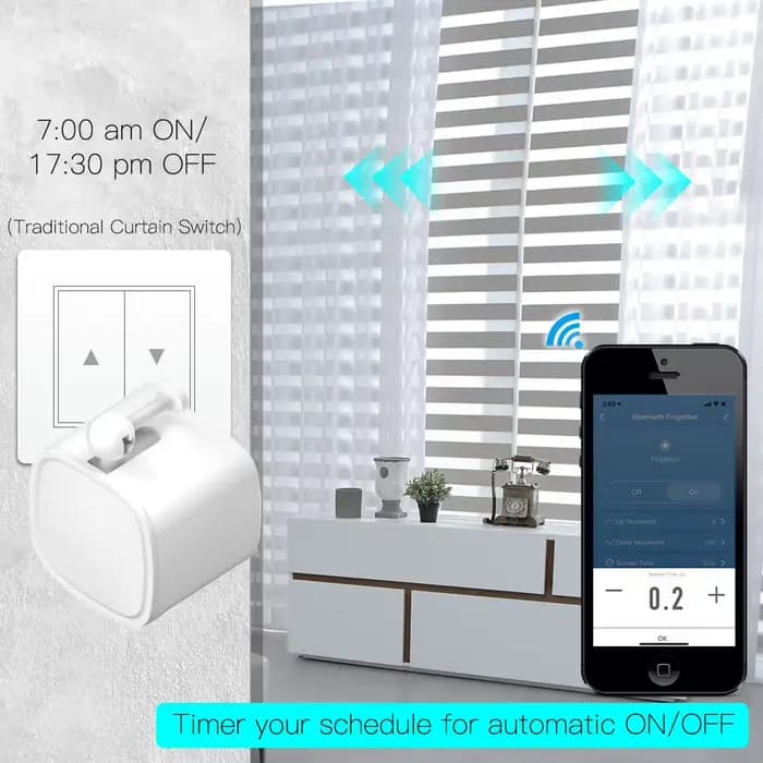 Robot de bouton intelligent Bluetooth, commutateur sans fil Fingerbot avec option passerelle Bluetooth pour application Smart Life