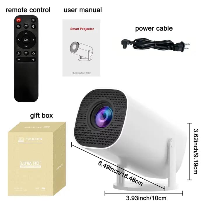 Nouveau projecteur Portable avec WiFi 6 et sans fil 5.0