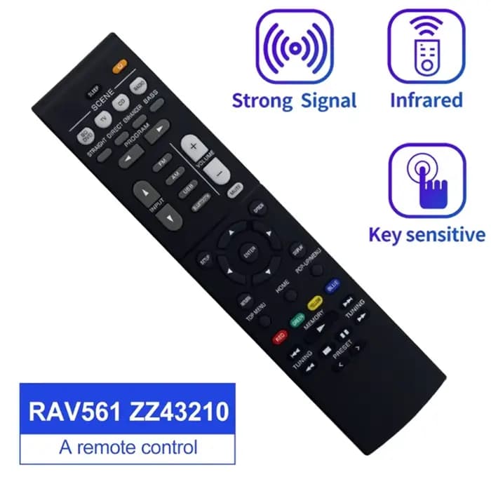 Télécommande B03B-RAV561 ZZ43210 pour récepteur de cinéma maison Yamaha HTR-3072 RX-V385 YHT-4950UBL RX-V381 RX-V383 HTR-3071 Durable