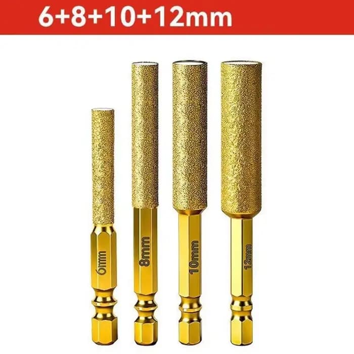 Mèches diamantées à tige hexagonale, perçage à sec pour carreaux de céramique, granit, marbre, scie cloche, ensemble d'outils de coupe de carreaux