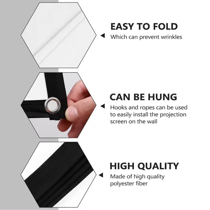 Écran de Projection Portable 100 pouces