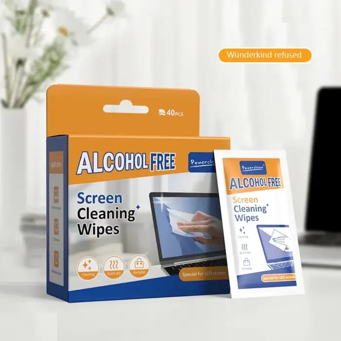 40 lingettes nettoyantes pour PC