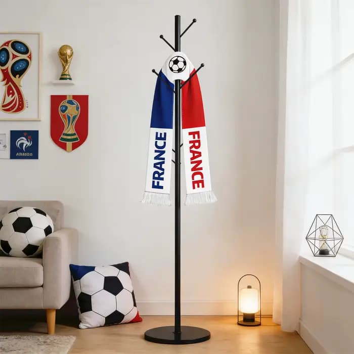 Écharpe pour fan de football, imprimé drapeau national, cache-cou, accessoire pour match de football, accessoire de fête, accessoire de cheerleading