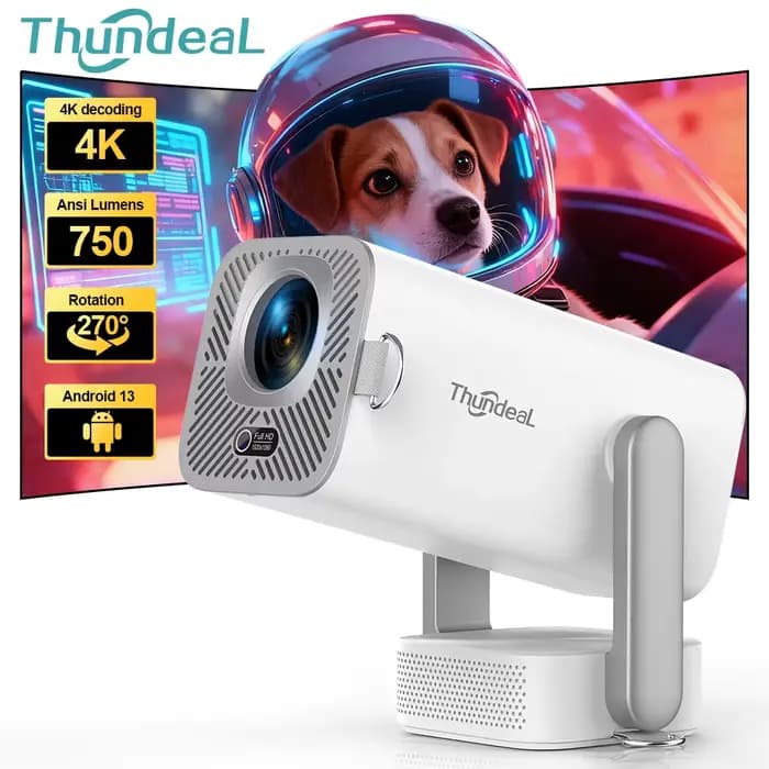 Projecteur Android 4K ThundeaL TD80Pro 750Ansi Mini