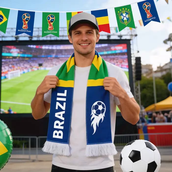 Écharpe pour fan de football, imprimé drapeau national, cache-cou, accessoire pour match de football, accessoire de fête, accessoire de cheerleading