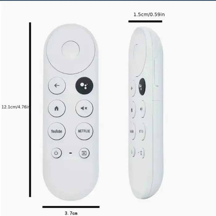 Google Chromecast 4K Snow Voice Télécommande uniquement Lecteur multimédia en streaming facile