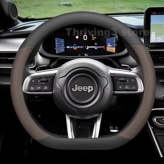 Housse de volant de voiture en cuir pour JEEP Avenger 4XE 2023-2026, accessoires intérieurs automobiles pour JEEP Avenger 2025