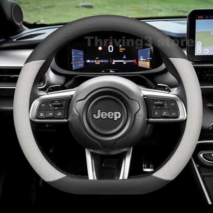 Housse de volant de voiture en cuir pour JEEP Avenger 4XE 2023-2026, accessoires intérieurs automobiles pour JEEP Avenger 2025