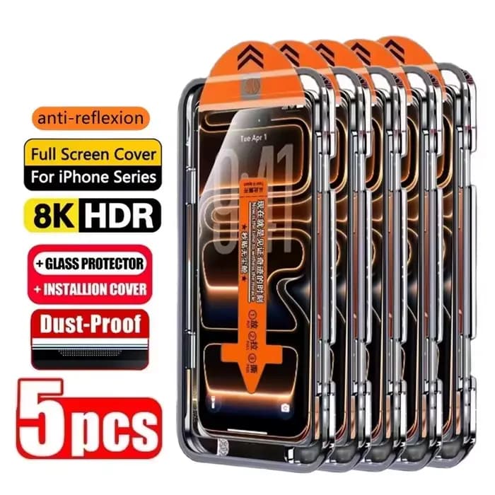 Protection d'écran en verre trempé pour iPhone 17 Pro Max, compatible avec iPhone 18 Pro Max, 17 Pro Max, 16, 15, 14, 13, 12, 11, XR, X, 16e, Air - Film protecteur
