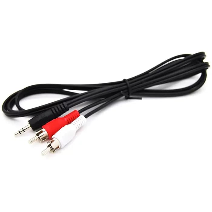 Câbles audio stéréo 1,5 m 3,5 mm Jack vers 2 RCA, câble coaxial auxiliaire 3,5 mm mâle vers 2 RCA mâ
