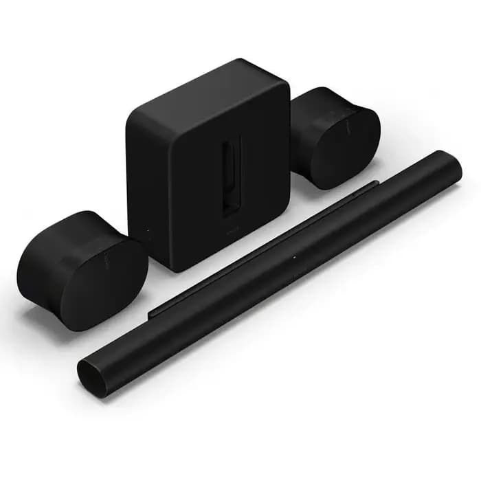 Barre de son Sonos Arc Ultar, caisson de basses sans fil Sub 4 et kit 2 enceintes Era 300 noir
