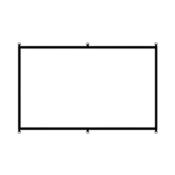 Écran cinéma pliable 31BA, anneaux en D 16:9, tissu en Polyester épais pour cinéma maison