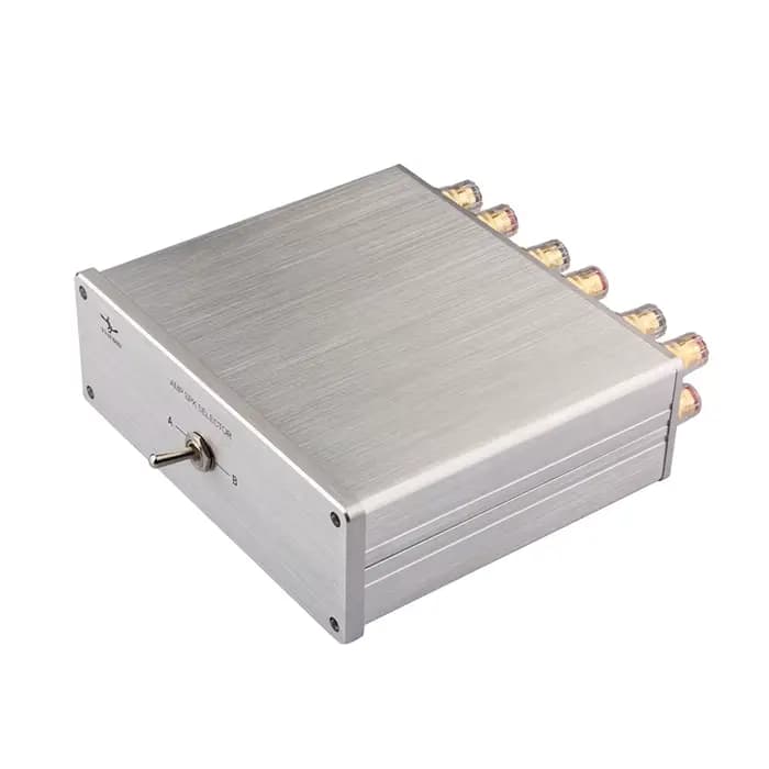 YYAUDIO Commutateur audio 2 entrées 1 sortie, sélecteur de haut-parleurs sans perte avec bornes plaq