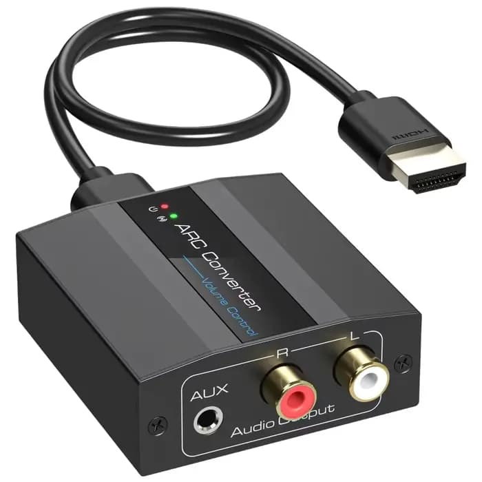 Convertisseur HDMI ARC 4K @ 60Hz, extracteur Audio HDMI ARC avec Audio stéréo 3.5mm et L R pour barr