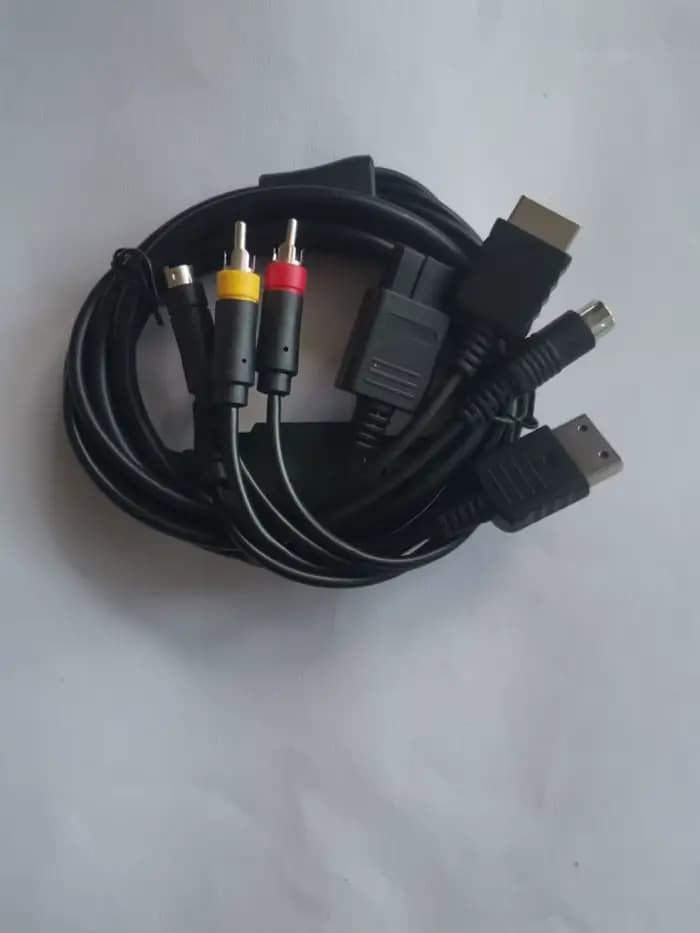Câble AV s-vidéo multi-en 1 pour console de jeu Sega Saturn SS, DC, PS1, PS2, SNES, SDavid, N64, NGC