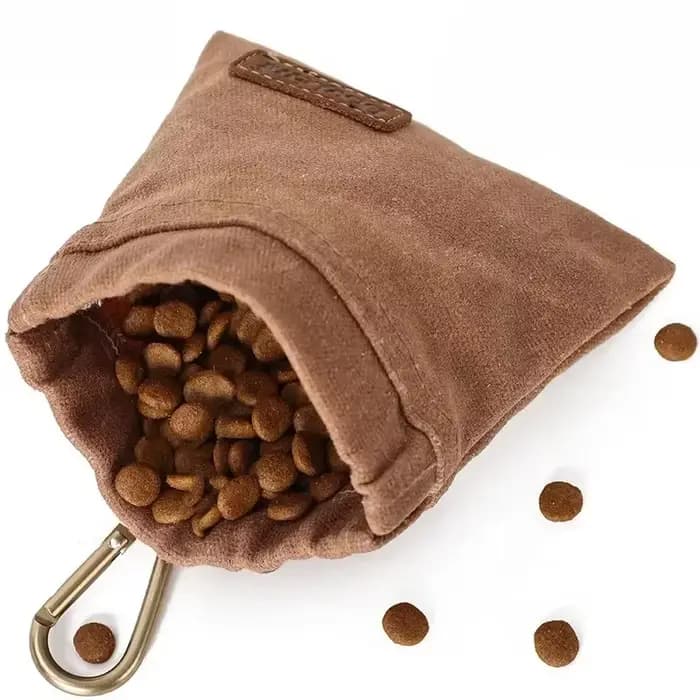 Sac de collation d'entraînement pour chien, pochette de friandises pour chien de compagnie de voyage en plein air, sac distributeur de nourriture Portable résistant à l'huile, accessoires durables pou