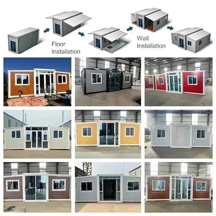 Maison conteneur personnalisée sur mesure avec design moderne, maison mobile 20ft 40ft, 2 ou 3 chambres, villa de luxe, très demandée