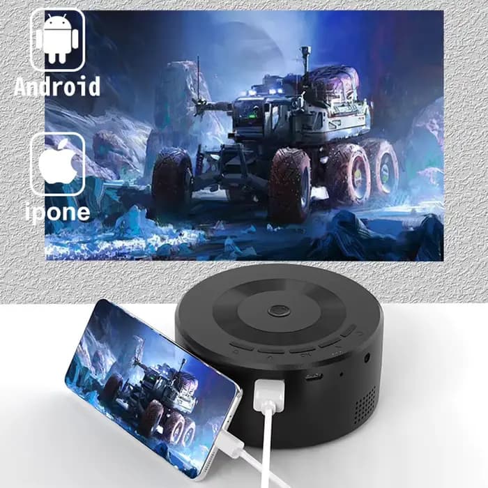 Mini projecteur LED lecteur multimédia domestique Audio projecteurs portables 320X240 Pixels noir USB