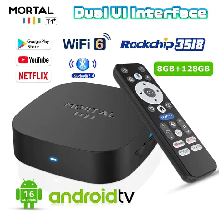 Nouvelle boîte TV T1+ 8K HD 2025