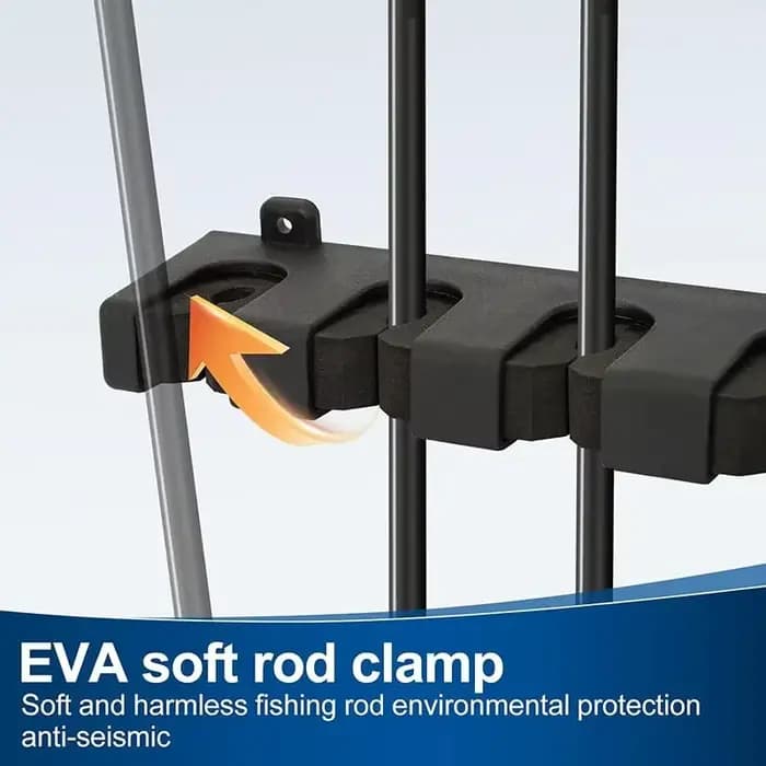 Supports de canne à pêche support à 6 tiges support pour mât Vertical support mural support de pêche modulaire pour mur de Garage peu encombrant 4/2 pièces