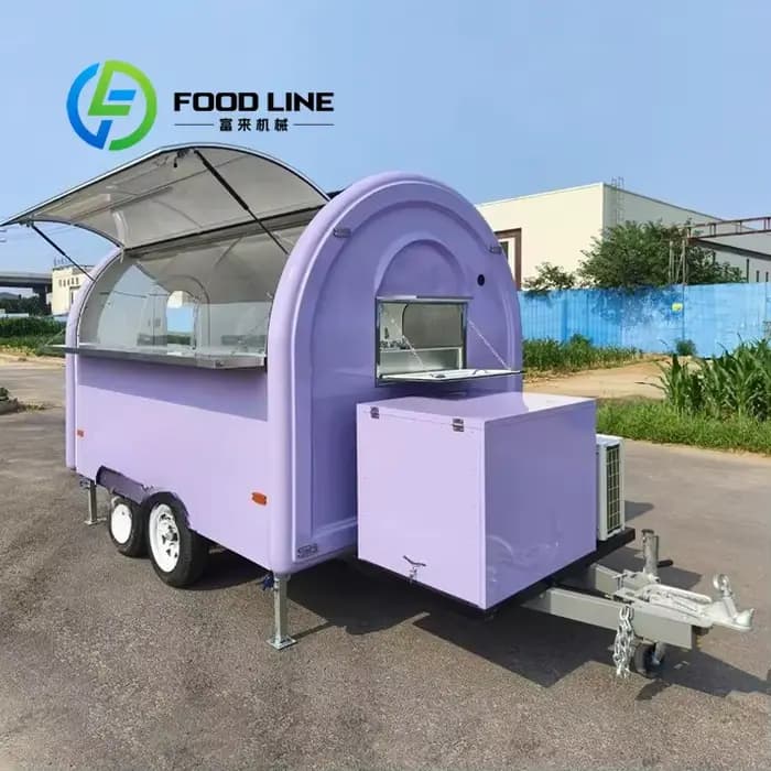 Chariot mobile de vente chaude de camion de nourriture de concession/camions de kiosque de vente/remorque mobile avec la cuisine complète